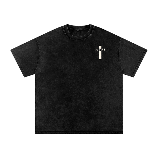 Snow Washed Oversized Cotton T-Shirt